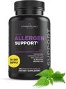 Livingood Daily Alnergen Support, Natural Alergy Support with Vitamin C, Quercetin, Nettle Leaf, Zinc, Bromelain & Tinospora, 非转基因生物, Vegan, Immune Support Form, 120 Vegetarian Capsules (维基百科)