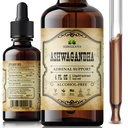 Ashwagandha 补充 – 有机 Withania Somnifera 根提取液滴 – 自然压力救济,Mood助推,睡眠援助和平静支持 – 非GMO,Vegan公式 – 4 fl oz
