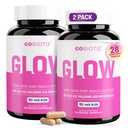 GOBIOTIX 毛皮和直肠维生素补充剂 -- -- 1 000 mcg 生物素药丸,含Hyaluronic酸、Folate、铁、镁和锌 -- -- 钴生产、毛发生长 -- -- 60种