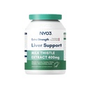 NYO3 28000mg 牛奶 硝酸盐 70:1 提取400mg 与 Curcumin & Artichoke, 83% Silymarin, 60天供应, 肝脏清洁除毒和修理的草药补充剂, 抗氧化剂支持, 非GMO