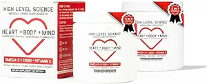 高级科学COQ10、Omega-3、维生素E、心脏科医生为心脏+身体+心智健康设计、DHA/EPA、能源抗氧化剂、高级生物可用鱼油、无胶、60软胶-2包
