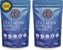 EAT well PRIMIUM FOODS Collagen Peptides Powder 蛋白45 service, 16oz, Collagen for Skin, Bone and Joint Support, I & III Grass Fed Collagen (45 service (Pack of 2), 不受欢迎的)