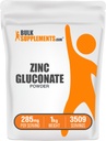 Bulk Assupports.com 锌糖粉 - Zinc 40mg, 支持免疫的矿物补充剂 - Gluten Free,每服285mg, 1kg(2.2磅)(包1)