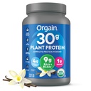 Orgin有机30g Vegan植物蛋白粉,香草,9g EAAs + BCAAs,高植物蛋白,4g Prebiotic + Fiber,1g 糖,预研,肌肉支持 + 回收 - 2.01lb(包装 May Vary)