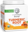 Sunwarrior 有机涡轮根粉 纯原生超食品粉 用于烤滑和咖哩 USDA 非GMO 490g Tub(70 SRV) 有机收获
