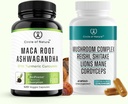 Maca Root Ashwagandha & Mushroom Supplment 包含狮子马恩、科迪塞普、雷希、西塔克