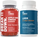 Tobias Liver博士 21 Day Cleanse and Apple Cider Vinegar Gummys - 支持消化健康与Liver Detox, Vegan, Non-GMO (英语).