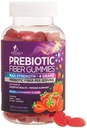 成人用纤维胶片,每日4g Gummy Fiber 补充品,Prebiotic Gummy 消化健康支持 - 植物可溶性纤维 化学制品,Prebiotics 支持规律性和消化 Non-GMO - 120 Gummys