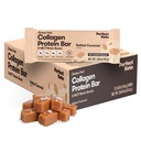 完美Keto Bars - 最干净的Keto Snacks 与科拉根和MCT. 没有添加糖, Keto 饮食友好 - 3g Net Carbs, 19g Fat, 11g 蛋白质 - 饮食食品甜点(盐焦糖, 12巴)