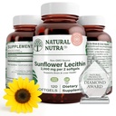 Natural Nutra Sunflower Lecithin 2000 mg 补充剂,支持母乳喂养的妈妈,配有Plugged Milk Duct Relief, Liver & Brain Health Boster, Soy Free, Non-GMO, Gluten-Free, 120 Softge
