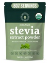 有机质 100% 纯 Stevia 粉末 4 oz, Satisfies Sweet Cravings, 低血糖水平用于糖尿病, Bulk Powdered Stevia Sterener for better Baking & Beverages, 800 + 由 NatriSweet 服务