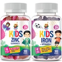 (原始内容存档于2017-09-29). Iron Gummys for Kids & Zinc Gummys for Kids. 含维生素C的铁维他命 C. Zinc Chewable Gummy for Imune Support - 强大的天然抗氧化剂 Non-GMO 儿童男性补充 成年女性