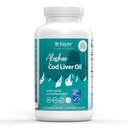 Jigsaw Health Alaskan Cod Liver Oil |900 mg Omega-3s with EPA, DHA, and DA |  Includes 包括天然维生素A & D|180软胶 | 60 services