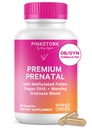 Pink Stork Premium 妇女产前维生素 -- -- 有机全食成份、多维生素和抗生素 -- -- 早间疾病、文摘、能源 -- -- 福拉特、B6、铁 -- -- 60卡普尔