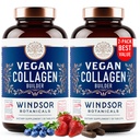 女性和男性的Vegan Collagen - 有机超级食品,氨基酸 Glycine, Lysine, 健康皮肤,头发,钉子 - 植物类的Collagen促进剂补充剂 - 60 Gluten - 无植物药丸