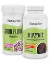 NaturalSlim 消化健康包 – Good Flora & Helpzymes – Potent Probiot and Powerful 消化酶促进更好的消化和吸收食物营养物 – 由弗兰克·苏亚雷斯(Frank Suarez)编写