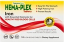 NaturesPlus Hema-Plex 铁 - 10 慢释放片 - 85 mg Chelated 铁 - 总血液健康 - 维生素C & Bioflavoids - Vegan, Gluten Free - 10 服务