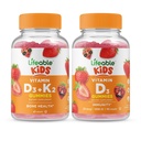 活生生的维生素D3 + 维生素K2 Kids + 维生素D Kids, Gummys Bundle - Great Tasting, Vitamin Supplement, Gluten Free, GMO Free, Chewwable Gummy (英语).