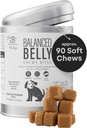 对狗的平衡Belly Probiotics — 消化性健康 Chews with Prebiotics, Alergy & Joint Support — Gut Health的Probiotic Dog 补充,腹泻救济,以及Ichy Skin — 90 Soft Chews