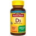 天然制造维生素D3 1000 IU(25 mcg),维生素D补充骨、牙齿、肌肉和免疫健康支助,100平板,100天供应
