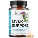 Liver Cleanse & 维修公式 - 配有 Milk Thetle Dandelion Root Turmeric, Artichoke 提取用于 Liver 健康的草药 Liver 支持补编 - 60 Counter