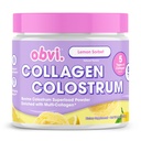 Obvi Collagen Poptide Colostrum Powder 配有草药Bovine Colostrom 的多科拉根 Poptides 支持古特健康,Immune,Skin & Hair → Gluten - Free, Keto - Friendly → Lemon Sorbet, 30位服务者