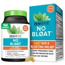 Zenwise Health No Bloat Digestive Ezymes for Gut Health, Gas & Bloating Relief - 多酶文摘增刊 配有Probiotics,Ginger,Turmeric Dandelion & Lactase - 男与女 - 160 Counter