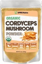 XPRS Nutra Organical Cordyceps 蘑菇粉 - Premium Cordyceps 蘑菇 - 真正的蘑菇 Cordyceps Pows 能源与免疫支持补充 - Vegan - 友好的蘑菇 Cordyceps (8 oz)