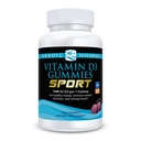 北欧自然 维生素D3 Gummys Sport, Wild Berry - 120 Gummys - 1000 IU 维生素D3 - NSF认证 - 健康骨骼,Mood & Immune系统功能 - 非GMO - 120服务