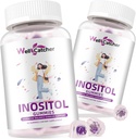 Inositol Gummys Myo-Inositol & D-Chiro Inositol理想 40:1 配 Omega-3 维生素 D3 支持健康氧化循环 葡萄火焰 2 包