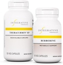 综合疗法包与柏柏林,60 Capsules & Theracurmin HP,120 Capsules - Berberine for Metabolic Support * - Theracurmin 补充品,即27x更多生物可用量*