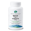 地球的Splendor Biotin 10,000 mcg + Keratin 25 mg, 推广健康头发,强钉和皮肤支持,60天供应