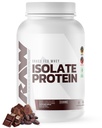 RAW WHE 隔离蛋白粉, 暗巧克力 - 100%的草药运动营养 WHEY 蛋白粉用于肌肉生长和复苏 - 低脂肪,低碳,天然裂纹和甜化 - 25种服务
