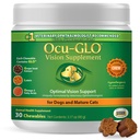 Ocu-GLO猫狗支持高级补充剂-可食用Vitamins 配有Lutein,Omega-3脂肪酸,葡萄种子提取剂和抗氧化剂的大型和小型宠物护理补充剂