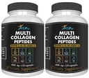 VITAMISAN 2-Pack 多科拉根加药丸(一、二、三、十类),用于抗衰老、发型、皮肤、钉子和联合支助,80天供应,240卡普勒