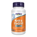 Now Foods Assupports, Krill & CoQ10, Phospolipid-Bond Omega-3, 心脏支持*, 60 Softgels (英语).