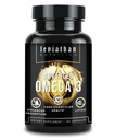 Leviathan鱼油 Omega 3 Capsules | Premium 挪威Omega 3 鱼油换心脏,大脑,和免疫支持 |高级吸收三强鱼油补充剂 - 免费形式 EPA & DHA