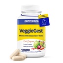 Enzymedica, VeggieGest, 消化酶, 支持偶发气体和从高纤维食品中减肥, 对于Vegan & Vegetarian 饮食, Ezyme Blend for Designive Health, 60 Counter