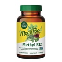 Megafood Methyl B12 - Vegan - 包括Methyl Folate,维生素B12和B6 - 支持细胞能量生产,神经系统健康和心血管功能 - 60片