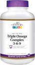 21世纪饮食增刊 三联Omega Complex 3-6-9 内装软胶,180 Count Bottles (Pack of 2)