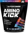 NutraBio – Amino Kick – All in One Perform Energy, Hydrition, Recovery 20 services, (Variety Pack) – 6g 氨基酸 – 支持肌肉建筑