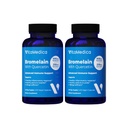 VitaMedica Bromelain & Quercetin 补编 - 500 mg Bromelain 250 mg Quercetin - 2400 GDU 豁免、联合支助、炎症和肌肉复苏 - 60 Vegan Capsules - 30 服务(2包)