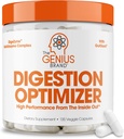 Genius Brand Genius 文摘优化器 - Gut Health & Immune 支持的文摘补充器 - 无专有混合器 - Vegan, Non-GMO & Gluten-free - 135 Veggie Capsules