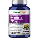 NusaPure Rhodiola Rosea 7,500mg 180 Veggie Capsules(非GMO,摘录30:1,Vegan & Gluten-Free) Bioperine