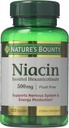大自然的丰盛 Flush Free Niacin 500 Mg, 240 Capsules (2 X 120 Counter Bottles) (英语).