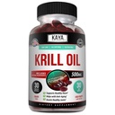 Kaya Naturals - 南极克里尔石油500mg 配Omega 3, EPA, DHA, Phospolipids & Astaxanthin 补充 - 大脑与健康维他命 - 抗衰老补充 - 30 Count Softgels