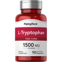 管道摇滚 L-Tryptophan 1500 mg → 90 Capsules → 免费形式 → 非GMO, Gluten 免费补充