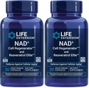 生命延长NAD+ 细胞再生器和再生素 Elite, NIAGEN nicotinamide riboside, Trans-resveratrol, quercetin, Fisetin, 用于长寿, 能量, 和氧化应激, 30 维基百科