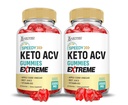 (2 Pack) 速度 Keto ACV Gummys Extreme 2000MG 速度 Keto Gummys 高级公式 Apple Cider Vinegar 配有石榴蜂蜜汁粉 B12 Vegan Non GMO 60 Gummys