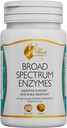 Cocó March N.M.D Broad Spectrum Enzymes - 18 葡萄糖-乳糖-乳糖-乳糖-乳糖-乳糖支持酶 - Adult & Children Acid and Bile Resistant - 乳品自由,Vegan,460 mg Propritary Blend,60 Capsules